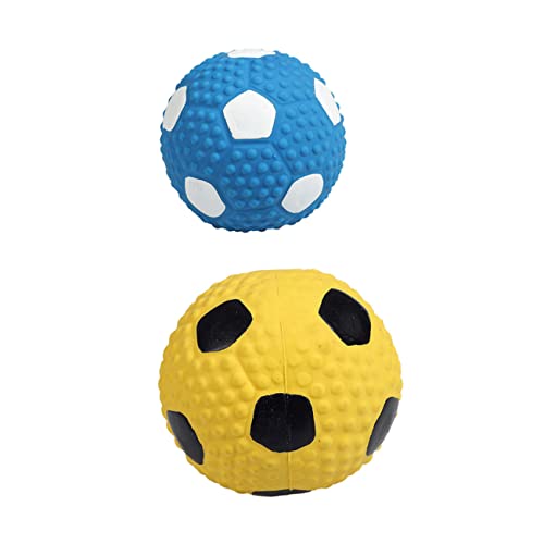 FRCOLOR 2St Kauspielzeug für Hunde interaktives Spielzeug stressabbau Spielzeug Beißspielzeug für Haustiere Hunde quietschende Bälle Spielzeuge pet Molar Kugeln Hundebälle von FRCOLOR