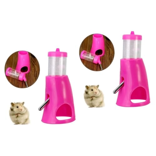 FRCOLOR Wasserflasche 2st Wasserkocher Edelstahl Trinkflasche Für Hamster Wasserspender Für Hamster Wasserflaschenspender Für Hamster Niedlich Rostfrei von FRCOLOR