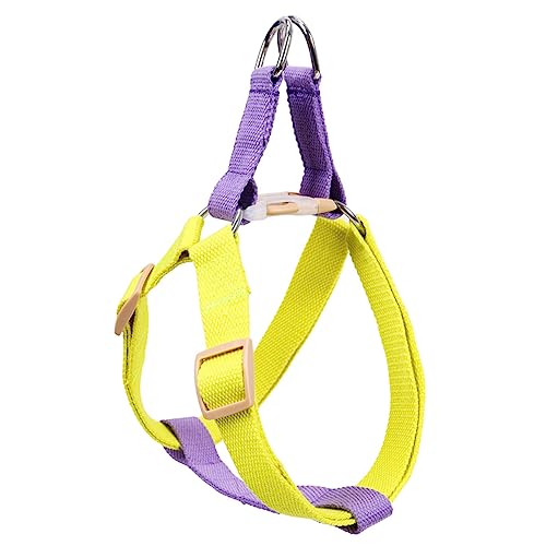 FRCOLOR 3 STK Hundegeschirr in Farbe Brustkleidung Für Hunde Trainingsgeschirr Für Hunde Hundegeschirr Mit D-förmiger Schnalle Tanktops Haustier Violett Halsband Polyesterband Reisen von FRCOLOR