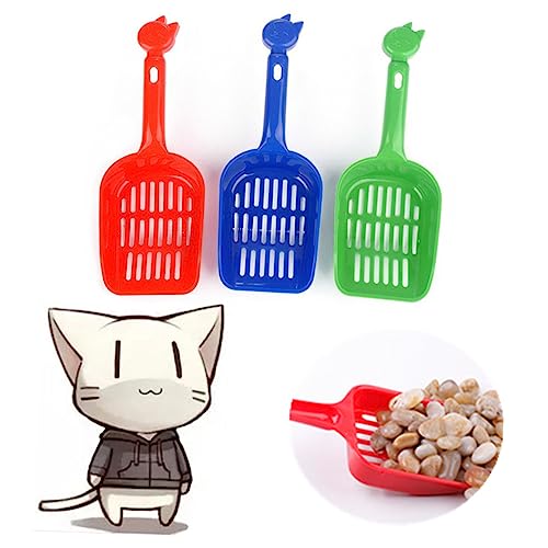 FRCOLOR 3Er-Box Vibrationsdämpfer für Tennis Pflanzengewichte cat Litter Scoop katzenstreuschaufeln Schaufel für Katzenstreu Schaufel für Haustierstreu Dicker Schnitt Müllschaufel Geschirr von FRCOLOR