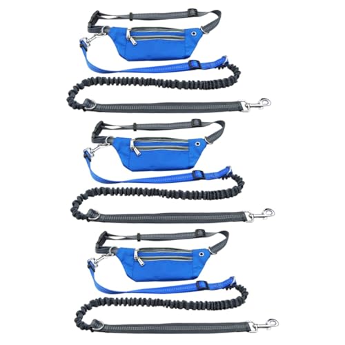 FRCOLOR 3St Hand leash hundegurt hundelaufband Hunde Accessories Hundeleine für Spaziergänge gürteltasche Taillentasche Leine Handfreie Hundeleine Haustier Leinen Kettenblatt von FRCOLOR