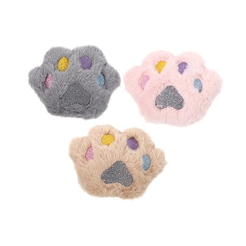 FRCOLOR 3st Katzenminze Spielzeug Schöne Plüschspielzeuge Für Haustiere Katze Molar Spielzeug Scrump Plüsch Ausgestopftes -plüschtier Kätzchen Spielzeug Kissen Die Katze Katzenpfote von FRCOLOR