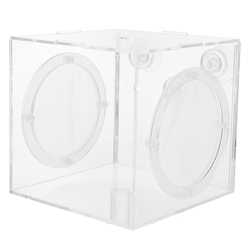 FRCOLOR 3Er-Box Isolationsbox für Aquarien Aquariumtrenner Fisch-Isolationsfall Fall Fischzucht klares Design Fischfutterautomat Anlage Zuchtbox kleines Fischbecken Inkubator Terrarium von FRCOLOR