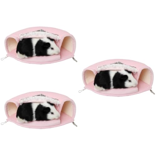 FRCOLOR 3st Eichhörnchen Beutel Eichhörnchen Bett Hängendes Hamsterbett Igel Tunnel Eichhörnchen Hausbett Schlafsack Für Kleintiere Bett Igel-schlafmatte Haustier Hängendes Bett von FRCOLOR