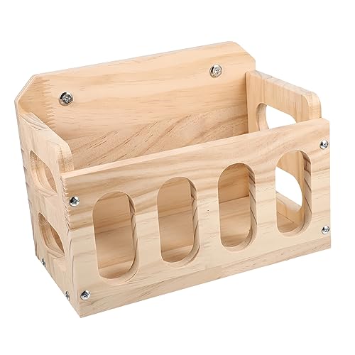 FRCOLOR 3St Futterstelle für Kaninchen Futterautomat für Hamster Kleiner Behälter Kaninchenheuraufe Heuhalter für Hasen Holzfütterung Holz organisator füttern Werkzeug Lagerregal Zubringer von FRCOLOR