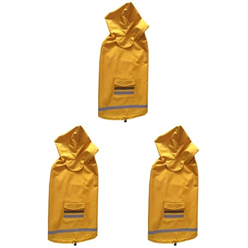 FRCOLOR Großer Hunderegenmantel 3st Regenmantel Für Haustiere Wimperntusche Regenjacke Für Haustiere Hund Regen Slicker Hund Regenmantel Haustier Regen Slicker Hundekleidung Doppelschicht von FRCOLOR