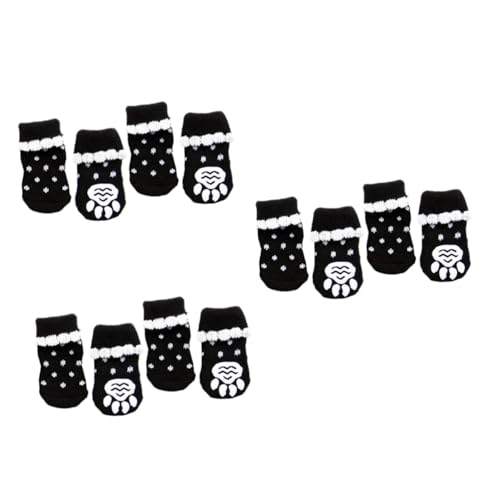 FRCOLOR 3st Weihnachtssocken Für Hunde Hundepfoten Socken Keine Hundesocken Hundepfote Schnee Fußbedeckungen Für Hunde Sox Anti-Hunde-socken Hundewelpenpfote Wintersocken Anti-Griff von FRCOLOR