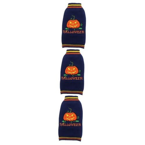 FRCOLOR 3St Halloween-Katzenanzug Halloweenkostüm Hundekürbiskostüm Halloween-Haustieranzug Welpen-Outfits Pullover Warmes Kostüm für Hund Haustierkleidung Dämon Hundekleidung von FRCOLOR