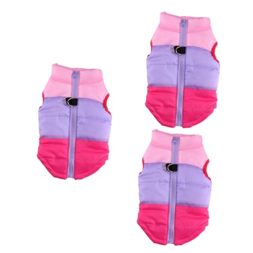 FRCOLOR 3St warme Kleidung Regenschirmtaschen Hundebekleidung abgetrennte Handstütze Garnelenfutter Winter hundeweste warm hundekleidung Haustierkleidung Haustierzubehör der Hund Jacke von FRCOLOR