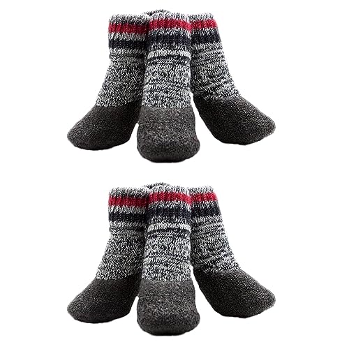 FRCOLOR 4 Paare Haustier Hund Socken Hundesocken Für Große Hunde Outdoor-socken Haustier Socken Schuhe Anti-rutsch-socken Für Haustiere rutschfeste Hundestiefel Klein Warme Stiefel von FRCOLOR