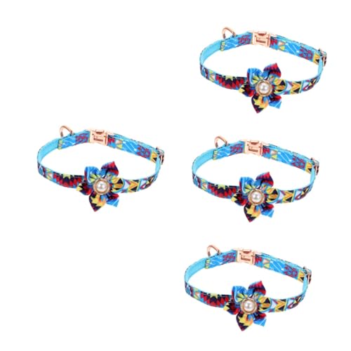 FRCOLOR 4 Stück Haustierhalsband Abbrechbarer Kragen Verstellbares Welpenhalsband Hundehalsbänder Für Mittelgroße Hunde Abreißhalsband Für Haustiere ädchen Volksbrauch Katze Nylon von FRCOLOR