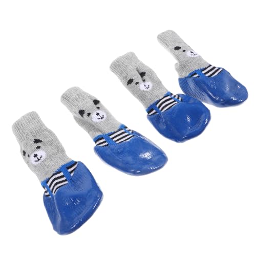 FRCOLOR Dog Paws Socken 4 Stück Kompakte Tragbare Hundeschuhe Weiches Material Keine Sohle von FRCOLOR