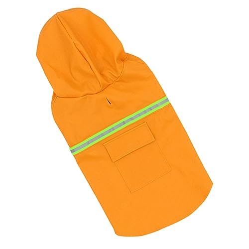 FRCOLOR 4 Stück Hund Regenmantel Hunderegenmäntel für große Hunde Hundezubehör Welpenzubehör Regenjacke Sicherheits-Regenmantel Haustierregenmäntel für Hunde reflektierend Poncho Nylon von FRCOLOR