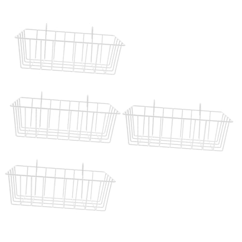 FRCOLOR 4 Stück Kaninchen Heuraufe Heufütterer Für Den Haushalt Praktischer Heuhalter Kaninchen-zubehör Kaninchenversorgung Kaninchenfutter Für Käfige Netz Weiß Hase Schmiedeeisen von FRCOLOR
