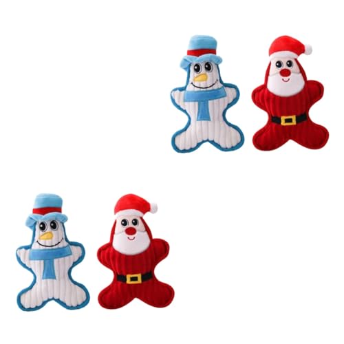 FRCOLOR 4 Stück weihnachtliches Kauspielzeug weihnachtliches Klangspielzeug Weihnachtsspielzeug für Hunde Plüsch Spielzeuge Kauspielzeug für Hunde Haustierspielzeug Hündchen Baby Hundebiss FRCOLOR 4 Stück weihnachtliches Kauspielzeug weihnachtliches Klangspielzeug Weihnachtsspielzeug für Hunde Plüsch Spielzeuge Kauspielzeug für Hunde Haustierspielzeug Hündchen Baby Hundebiss von FRCOLOR