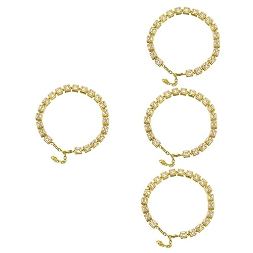 FRCOLOR 4 Stück Kettenhalsband für mittelgroße Hunde für Hunde Halskette Golddekor leichte Hundekette Hundehalsband mit Goldener Kette Mode Goldkette Erstickung Hundeleine von FRCOLOR