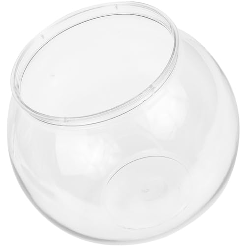 FRCOLOR 4 Stück Rundes Fischglas Fischterrarienbecken Fischglas Für Terrarium Schreibtischaufsatz Fishbowl-vasen Betta-Panzer Vasenschalen Aus Glas Kleiner Fisch Büro Das Haustier Anlage von FRCOLOR