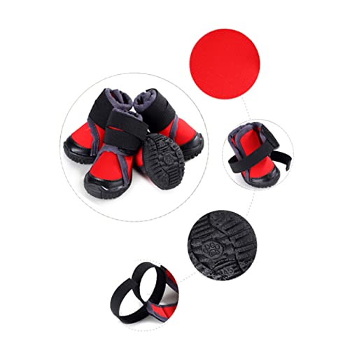 FRCOLOR Warme Hundeschuhe für Draußen 4er-Pack Kletterschuhe für Hunde Ohne Sohle Größe 80 von FRCOLOR