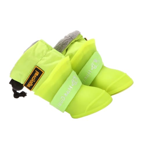 FRCOLOR 4 Stück wasserdichte Regenstiefel Für Haustiere Regenschuhe Für Hunde Hundeschuhe Haustierstiefel Pfote Regenstiefel Für Welpen Hundestiefel Wasserfeste Schuhe Kieselgel von FRCOLOR