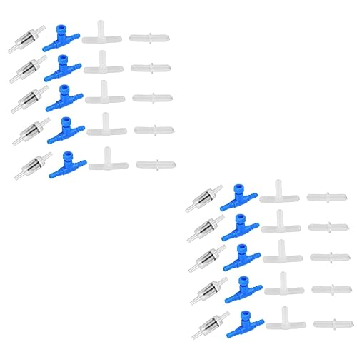 FRCOLOR 40 STK Luftstromventile Für Fischbecken Luftpumpen-rückschlagventile Regelventil Für Aquarien Luftleitungsarmaturen Für Aquarien Regelventil Für Fischbecken Plastik Aquarium Regler von FRCOLOR