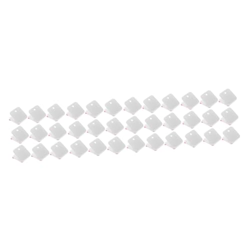 FRCOLOR 48 STK Selbstklebender Haken Kleiderständer Papier Weiß Plastik von FRCOLOR