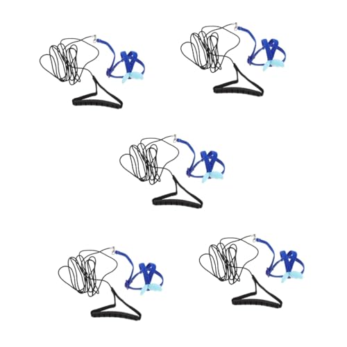 FRCOLOR 5 Sätze Papagei Fliegendes Seil Papagei Fliegendes Trainingsseil Hühnergeschirr Wiederverwendbare Papageienleine Fliegendes Seil Im Freien Vogelleine Stoff Halloween Tigerfell von FRCOLOR