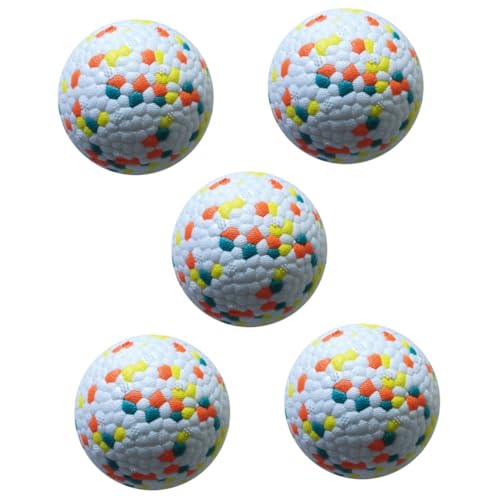 FRCOLOR 5St Hundespielzeugball Welpenspielzeug für kleine Hunde Beißballspielzeug für Hunde Spielzeuge Hundeball Kauball für Hunde fest interaktive Kugel Outdoor-Hund Pet-Ball großer Hund von FRCOLOR