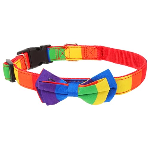 FRCOLOR 5st Haustierhalsband Hundehalsbänder Für Partys Haustier-kätzchen-Halsband Gay-Pride-hundehalsband Katzenfliege Abreißbares Hundehalsband Dickes Hundehalsband Stoff Tragbar Zubehör von FRCOLOR