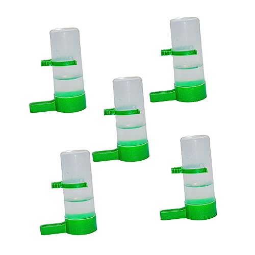 FRCOLOR 5er Set Vogeltränke Mit Automatischer Wassersprinkler Funktion Plastik Vogeltrinker Für Käfige Und Volieren Ideal Für Kleine Vögel Praktischer Wasserspender Für Haustiere von FRCOLOR