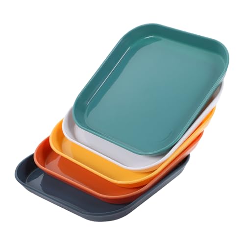 FRCOLOR 5St Katzenfuttertablett Katzennapf pet Bowl wassernapf für Katzen futternapf für kätzchen Haustier Katzennäpfe Katzengericht Flacher Katzenteller Lebensmittel von FRCOLOR