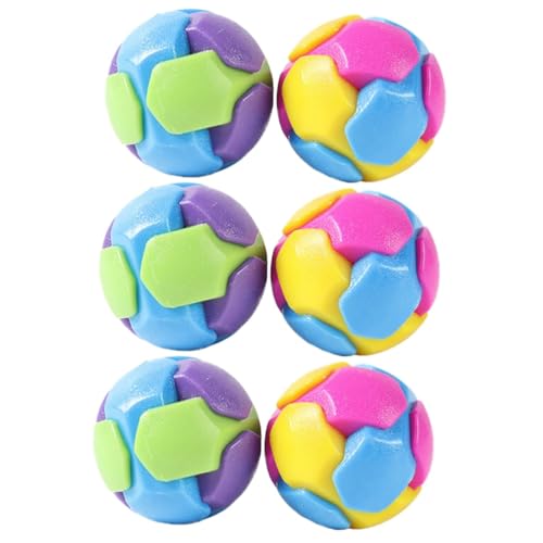 FRCOLOR 6 Pcs Pet Beißring Ball Dog Toy Balls bouncy toy Dog teething toy corgi toy Interactive Chew Interactive Toy Bite cat toy puppy toy Dog Toys Bouncy Ball tpr soft glue von FRCOLOR