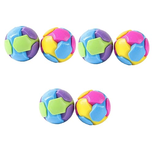 FRCOLOR 6 STK Backenzaun-Ball Für Haustiere Spielzeuge Haustier Spielendes Spielzeug Kauball Für Haustier Interaktive Gummibälle Hundebälle Hundespielzeug TPR Weichkleber Psm Haustier Hund von FRCOLOR