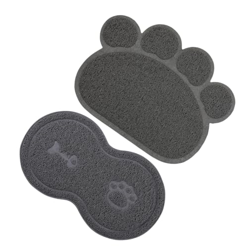 FRCOLOR 6 STK Haustiermatte Futternapfauflage Für Hunde Hundefuttermatten Für Fußböden Hund Unmatt Futtermatte Für Haustiere Futtermatten Für Haustiere Wasser Aufnehmen Hundenapf PVC von FRCOLOR