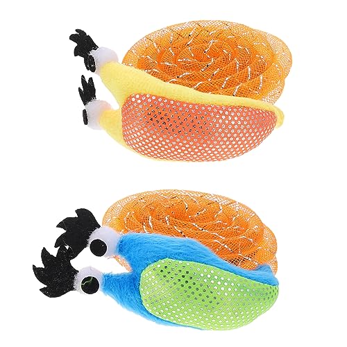 FRCOLOR 3er-Sets Interaktives Katzenspielzeug Schneckenmodell Von Pet Teaser Toys Für Katzen Verbessern Sie Die Beziehung Zu Haustieren 2 Stück * 3 von FRCOLOR