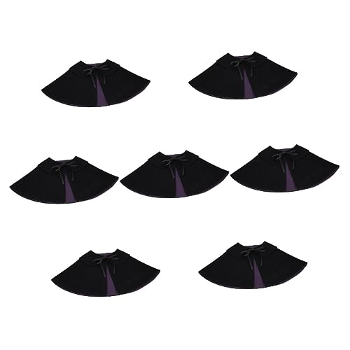 Schwarze Anzüge 7 STK Kleidung für Haustiere Halloween-Katze-Cosplay-outif Haustierzubehör zarter Haustiermantel Dekoration für Haustiere kleines Haustier Dekorationen von FRCOLOR