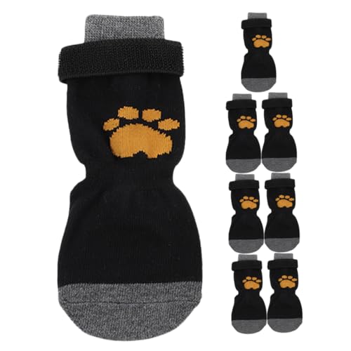 FRCOLOR 8st Haustier Hund Socken Pfote Sockenschuhe Kleine Hundesocken Waschbare Haustiersocken Welpenzubehör Kompakte Haustiersocken Tragbare Hundesocken Baumwolle Kleiner Hund Hündchen von FRCOLOR