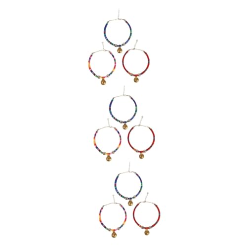 FRCOLOR 3er-Sets Verstellbares Haustierhalsband Mit Halskette Baumwollseil Ethnisches Design 3 Stück X 3 von FRCOLOR