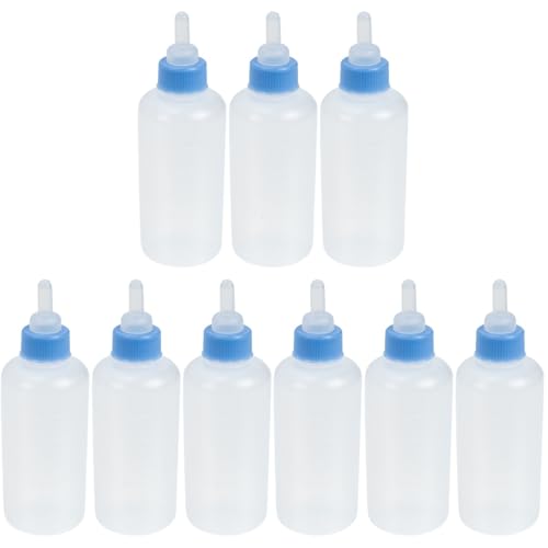 FRCOLOR 9 Stück Haustierflasche Kätzchen Futterflasche Hund Stillflaschen Baby Feeder Hund Milch Flaschen Kätzchen Stillflasche Haustier Feeder Eichhörnchen Futterspender Welpen Milchflasche Lamm von FRCOLOR