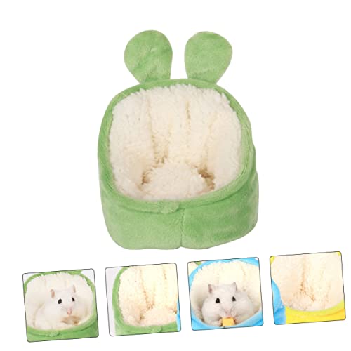 FRCOLOR Baumwollnest Für Haustiere Hamster Hängematte Warmer Eichhörnchenkäfig Weiches Hamsterhaus Flauschiger Rattenkäfig Weicher Hamsterkäfig Bärtiges Drachenbett Plüsch Igelkäfig Winter von FRCOLOR