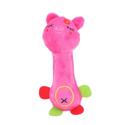 FRCOLOR Spielen Spielzeug beißen Geräuschspielzeug Hundespielzeug Haustierpuppe Welpenspielzeug Spielzeuge Soundspielzeug für Hunde Spielzeug für Haustiere Bissfest Ragdoll Rosa von FRCOLOR