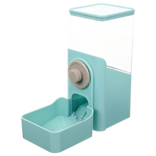 FRCOLOR Futterautomat Hamster Hängende Wasserflasche Heufutterständer Automatische Zuführung Automatische Wasserzufuhr Futterspender Für Katzen Klarer Behälter Hängender Hase Pp Die Katze von FRCOLOR