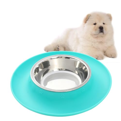 FRCOLOR Futternapf für Hunde Futternapf für Wasser Stainless Steel Bowl Fressnäpfe für Welpen Wassernapf für Welpen Hundefutter Futternapf für Haustiere rutschfest Haustiernapf von FRCOLOR