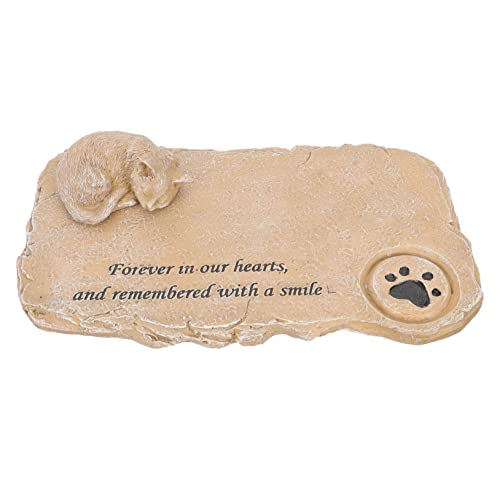 FRCOLOR Katzen Harz Grabstein Schmuck Robust Outdoor Memorial Plaques Für Haustier Garten von FRCOLOR