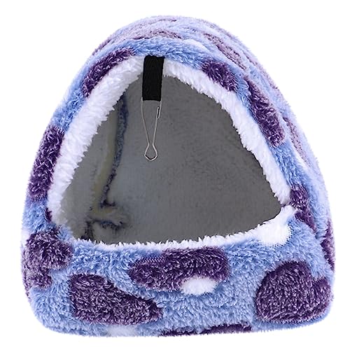 FRCOLOR Hängematte Für Hamster Warmer Kleintierkäfig Igelkäfig Aus Fleece Hängematte Für Kleine Haustiere Winterwarmes Hamsterbett Hamster Hängendes Flanell Baumwolle Halterung Warm Halten von FRCOLOR