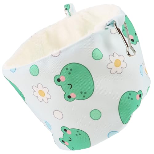 FRCOLOR Hamster Baumwollnest Meerschweinchen Nest Schlafbett für Hamster Schlafsack Frettchen-Hängematte für Käfig entzückende Hamsterhängematte Herbst und Winter hängendes Bett Rattennest von FRCOLOR