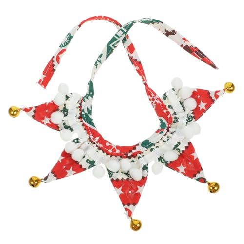 FRCOLOR Hundehalsband Mit Glocke Weihnachtsdesign Heimtierbedarf Haustier-Halskette Für Hunde Größe Für Hunde von FRCOLOR