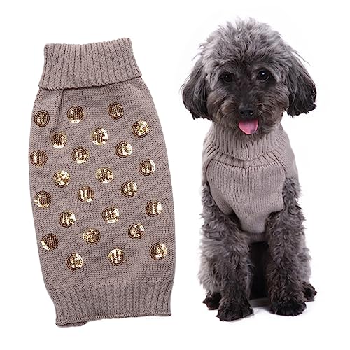 FRCOLOR Haustierkleidung Hundebekleidung Winterhund Kleiner Hundepullover Weihnachtspullover Kleider Winterpullover für Hunde Herbstkleidung für Haustiere warm halten Hundekleidung Waage von FRCOLOR