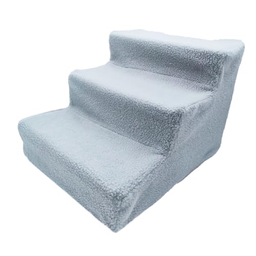 FRCOLOR Haustiertreppe Hund Haustier Schritte Für Auto Tritthocker Für Welpen Schaumstoff-tierstufen Haustier-stufenrampe 3-Tier-stufenschwamm Sofas Katzenbett Plastik Trittleiter Tragbar von FRCOLOR