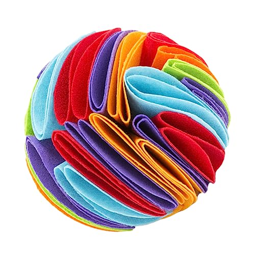 FRCOLOR Hundeschnüffelball Leckerli Abgebendes Hundespielzeug Wildfütterungsmatte Hundespielzeug Welpen Hunde-leckerli Spielzeug Für Hundezähne Hundesnack Filzstoff Haustier Katzenfutter von FRCOLOR