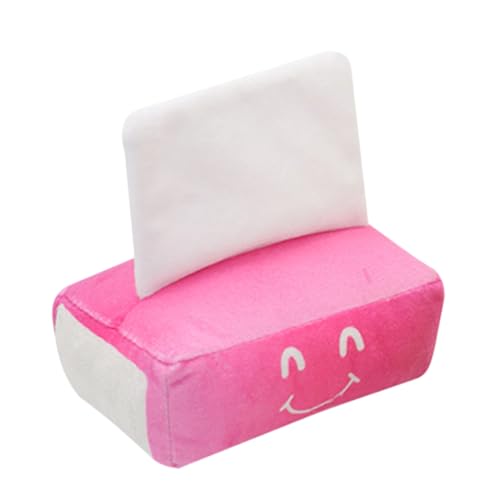 FRCOLOR Spielzeug Hundespielzeug Kauspielzeug Für Welpen Kauspielzeug Für Hunde Beißspielzeug Für Welpen Knisterspielzeug Für Hunde Apportierspielzeug Für Hündchen Tissue-Box Rosa Plüsch von FRCOLOR